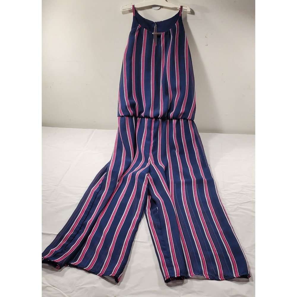 Amy Byer Girls Dress  14, Embellished‎ Striped Purple And Blue  Great Condition